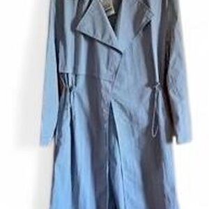 Love Tree Light Blue Trench Coat